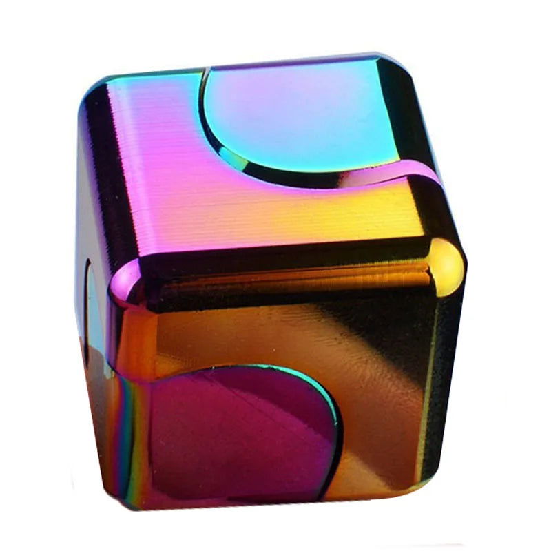 Hot Square Fidget Spinner EDC Toys Metal Rotate Cube Antistress Finger Gyroscope Hand Spinning Vent Adult Kids Desk Game Gifts - Lunar Squirrel’s Puntique