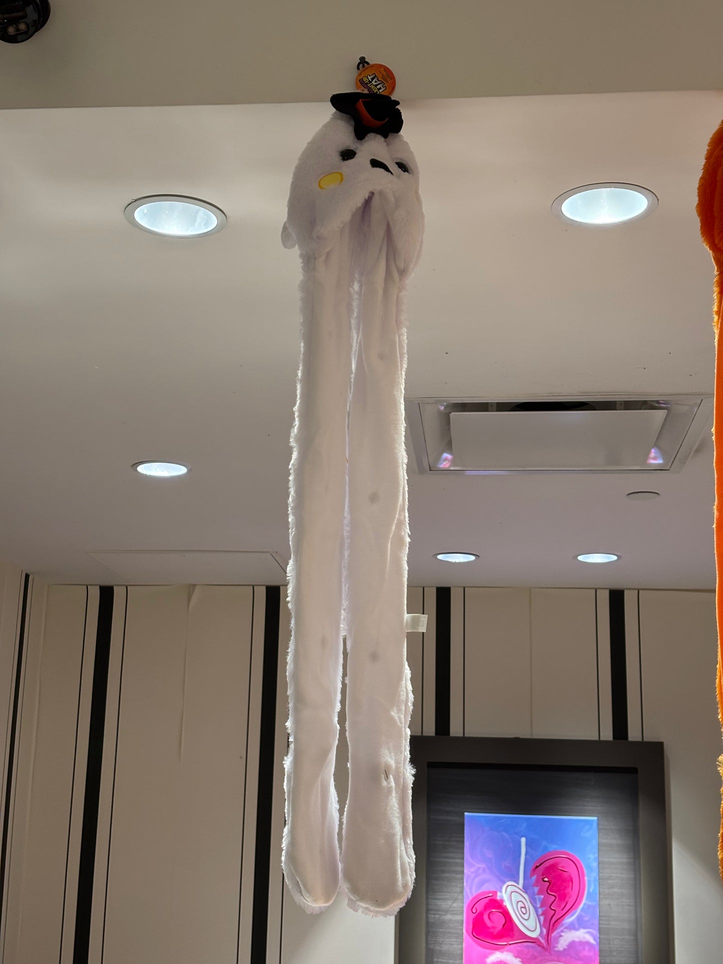 Light-Up Plush Hoodie Scarf Hat 35"