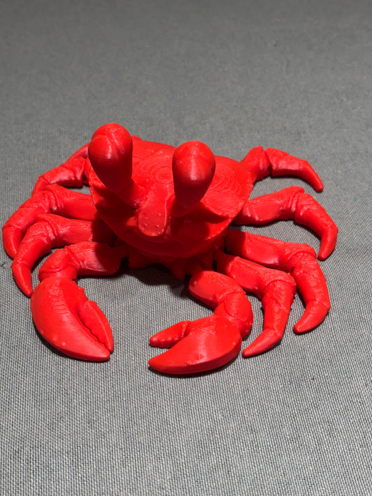 3D printed articulated Crab