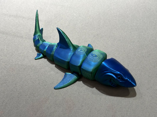 10” 3D printed articulated Shark
