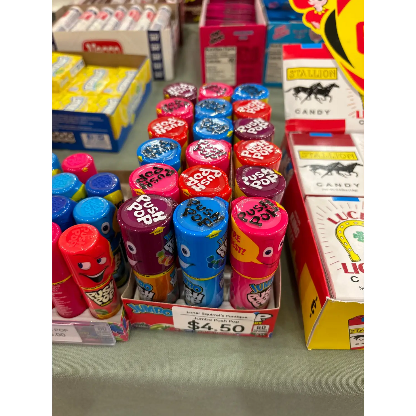 Jumbo Push Pop - Lunar Squirrel’s Puntique