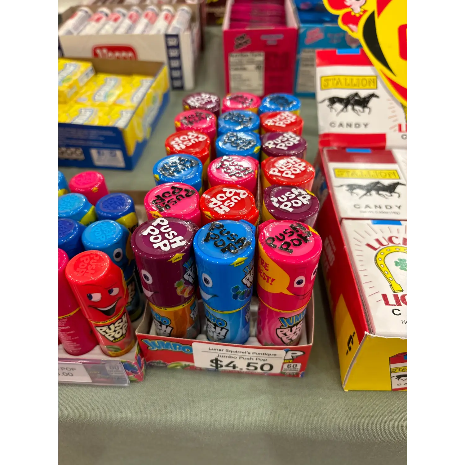 Jumbo Push Pop - Lunar Squirrel’s Puntique