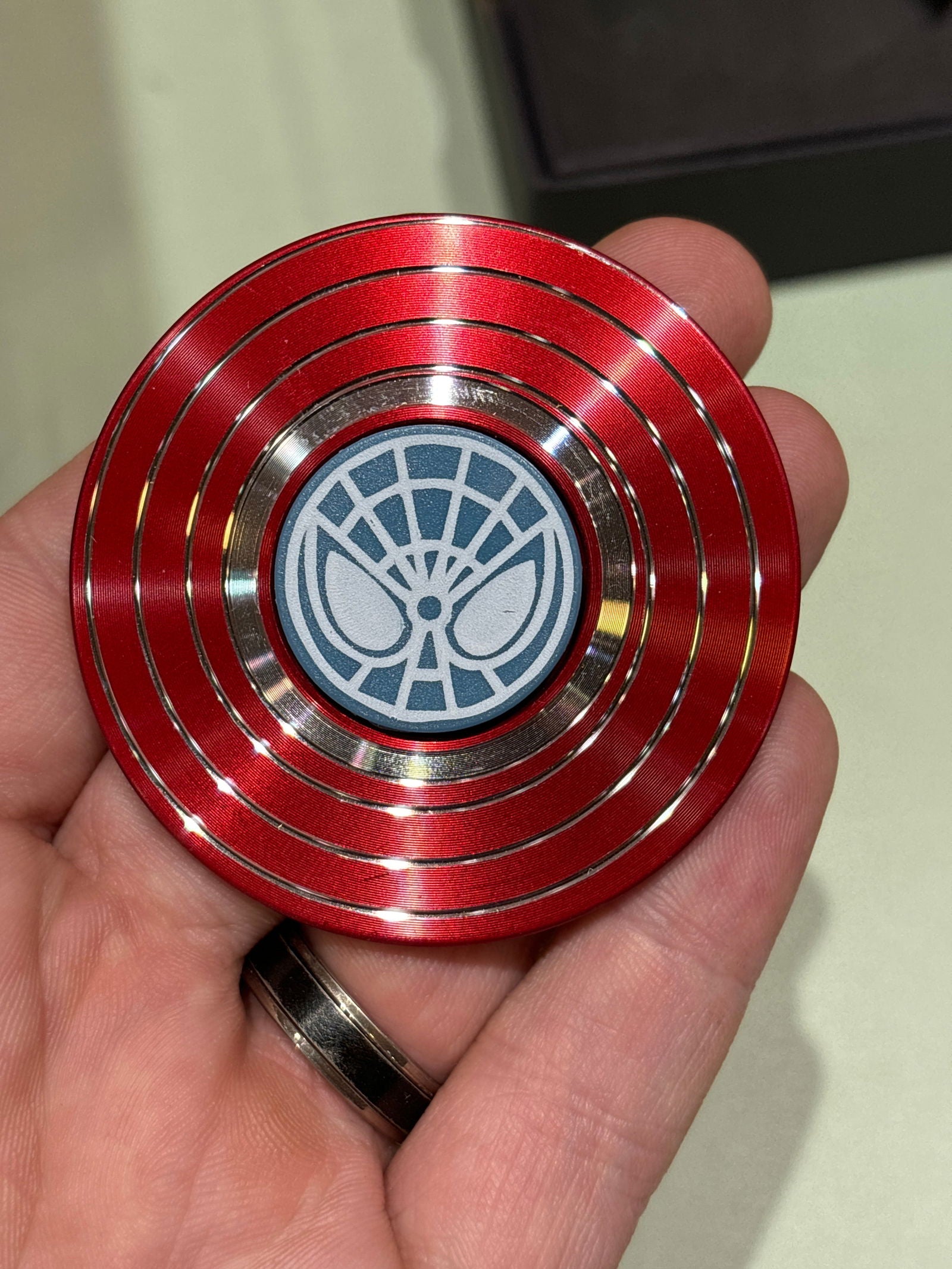 Metal Fidget Spinner Superhero Fast Bearing Finger Hand Spinner gyro EDC ADHD Rotation Anti Stress Aluminum alloy - Lunar Squirrel’s Puntique