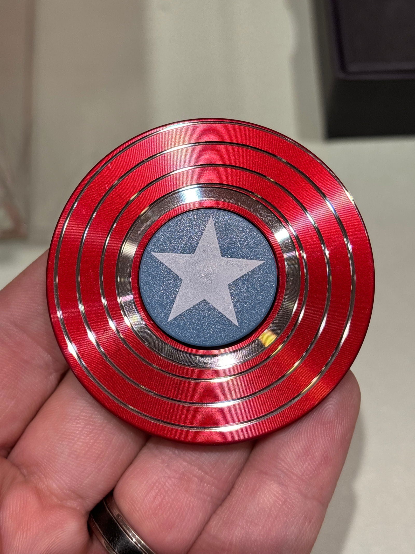 Metal Fidget Spinner Superhero Fast Bearing Finger Hand Spinner gyro EDC ADHD Rotation Anti Stress Aluminum alloy - Lunar Squirrel’s Puntique
