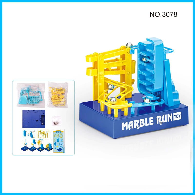 New Building Blocks Electronic Construction Runway Marble Race Track Maze Toy with Music DIY - Lunar Squirrel’s Puntique