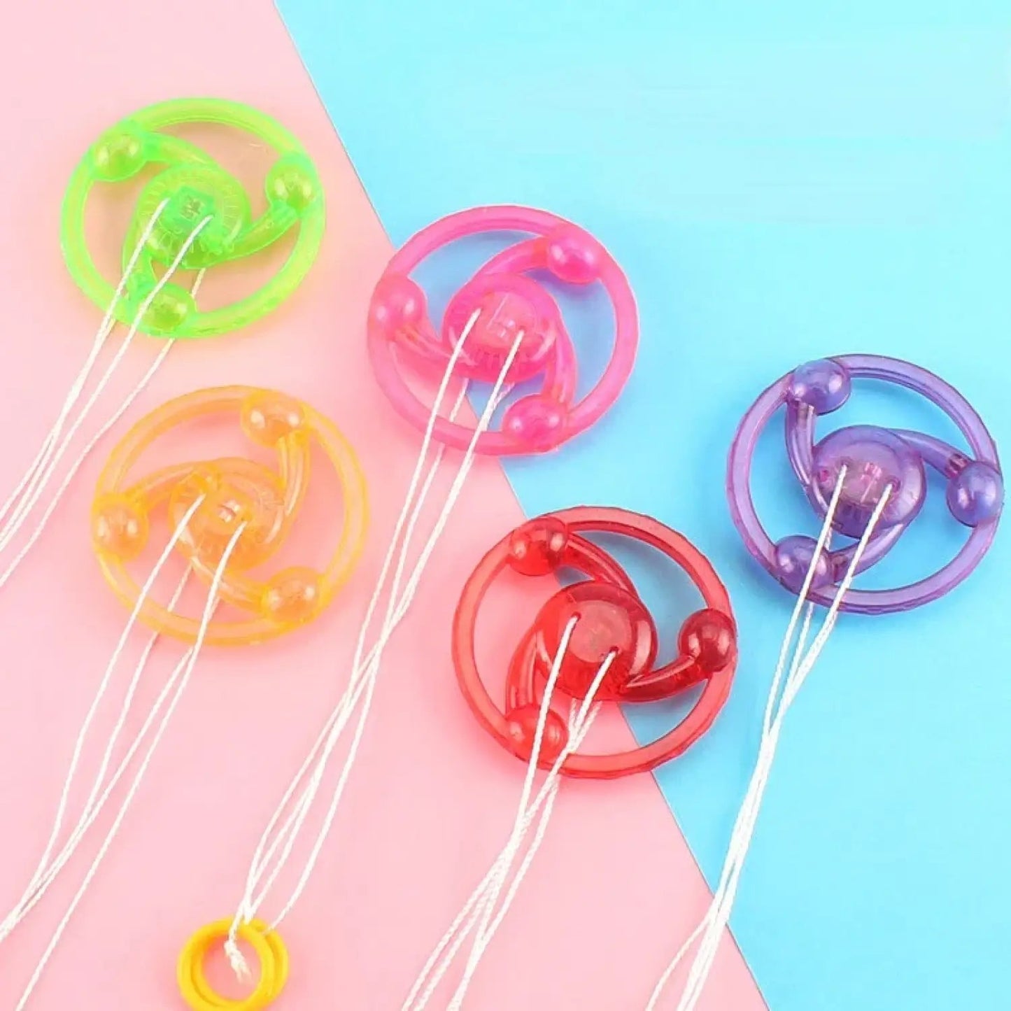 New Luminous Hand Pull Luminous Flashing Rope Flywheel Toy Led Light Toy Novelty Children Flywheel Flash Gyro Gift Toys - Lunar Squirrel’s Puntique