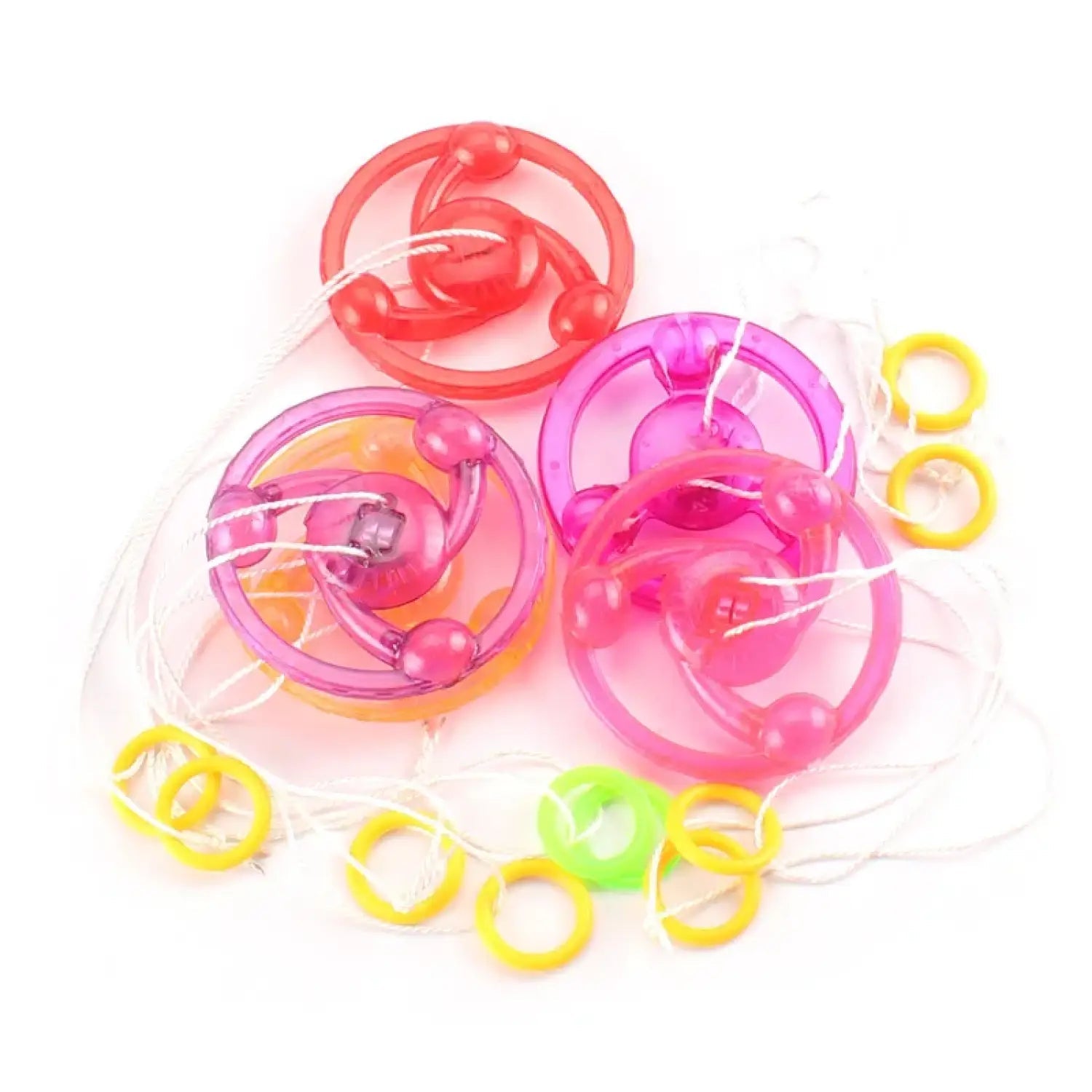 New Luminous Hand Pull Luminous Flashing Rope Flywheel Toy Led Light Toy Novelty Children Flywheel Flash Gyro Gift Toys - Lunar Squirrel’s Puntique