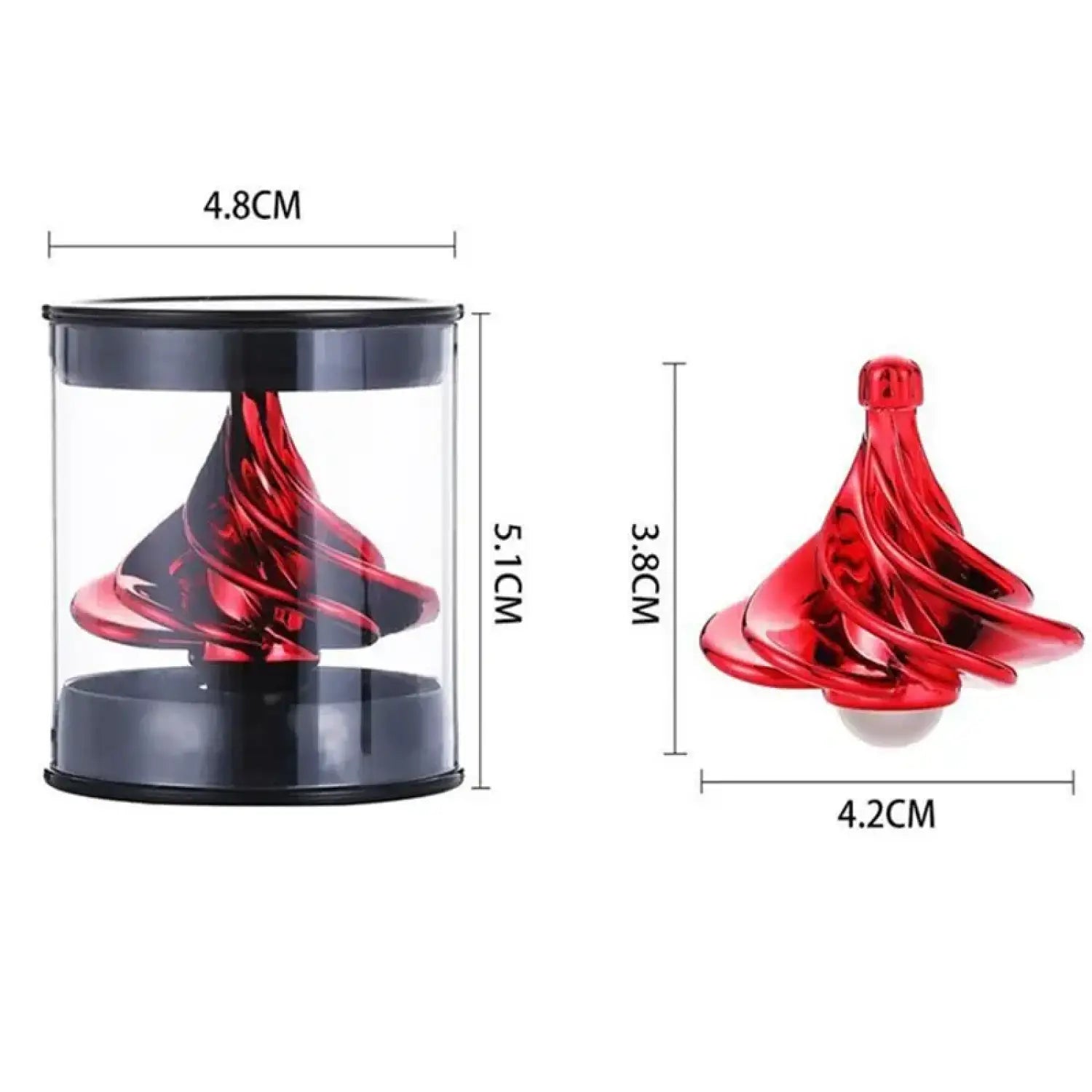 Pneumatic Gyro Portable Fingertip Decompression Desktop Toy Wind Blowing Rotating Multicolor - Lunar Squirrel’s Puntique