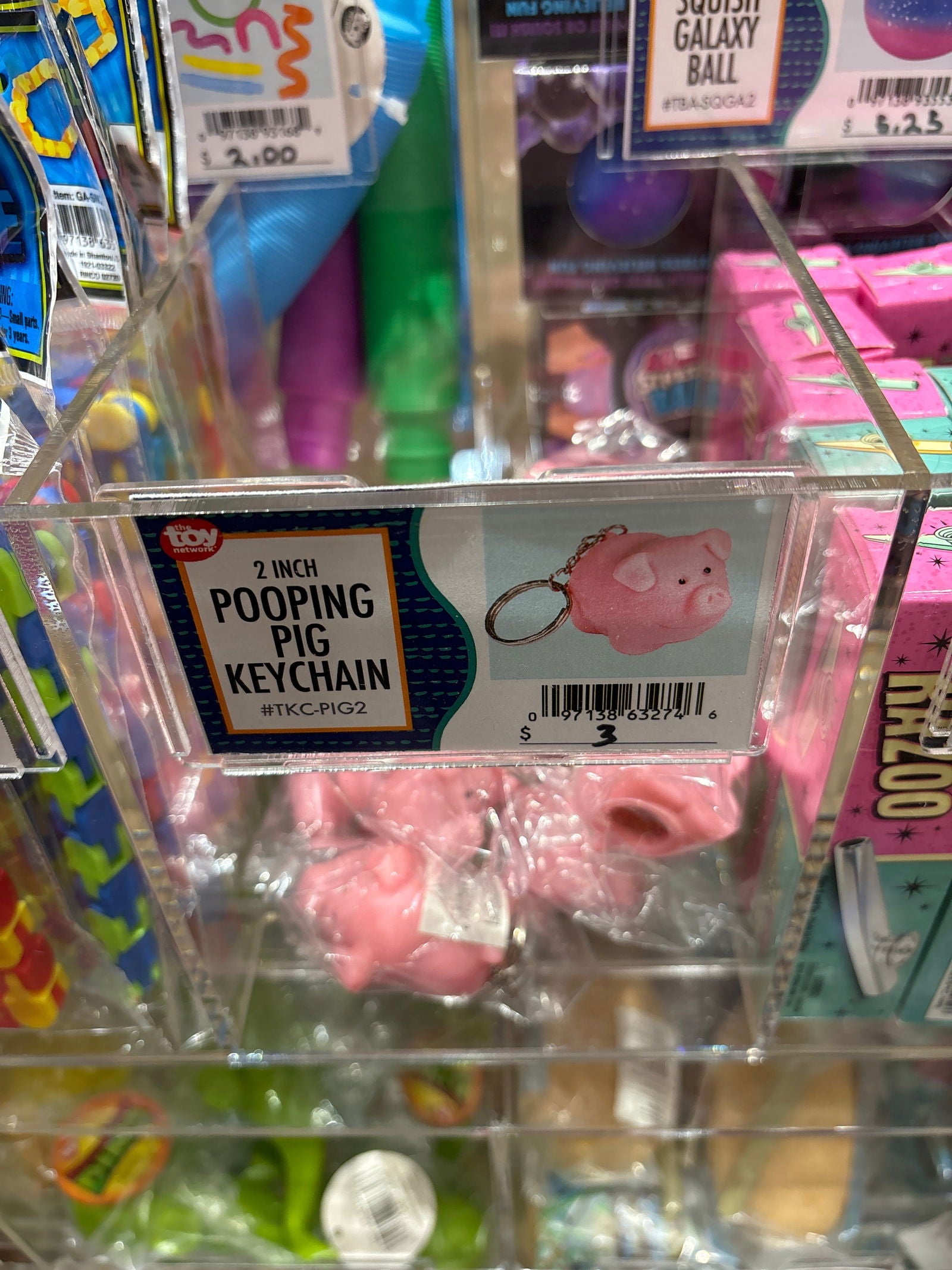 Pooping Pig Keychain - Lunar Squirrel’s Puntique