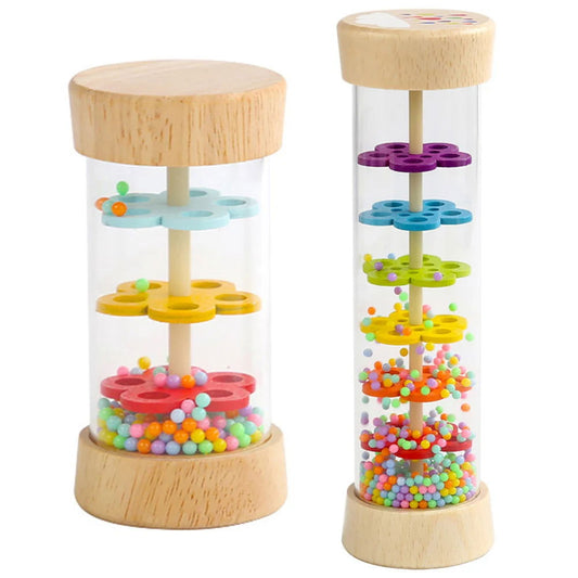 Rain Stick Toy Kids Sensory Developmental Rhythm Shaker Cylinder Immersive Rain Sound Effect Stick Baby Musical Toys - Lunar Squirrel’s Puntique