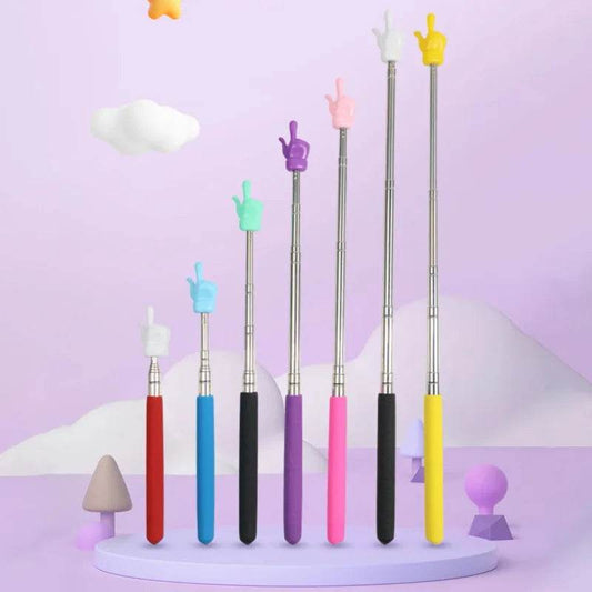 Class Whiteboard Pointer Retractable Sticks Finger Reading Guide Preschool Teaching Tools For Children Educational Learning Toys - Lunar Squirrel’s Puntique
