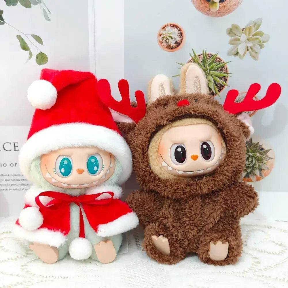 Mini Doll'S Clothes Outfit Accessories For Korea Kpop Exo Labubu Idol V1 V2 Christmas Cookie Man Sweater Hat New Year Clothes - Lunar Squirrel’s Puntique