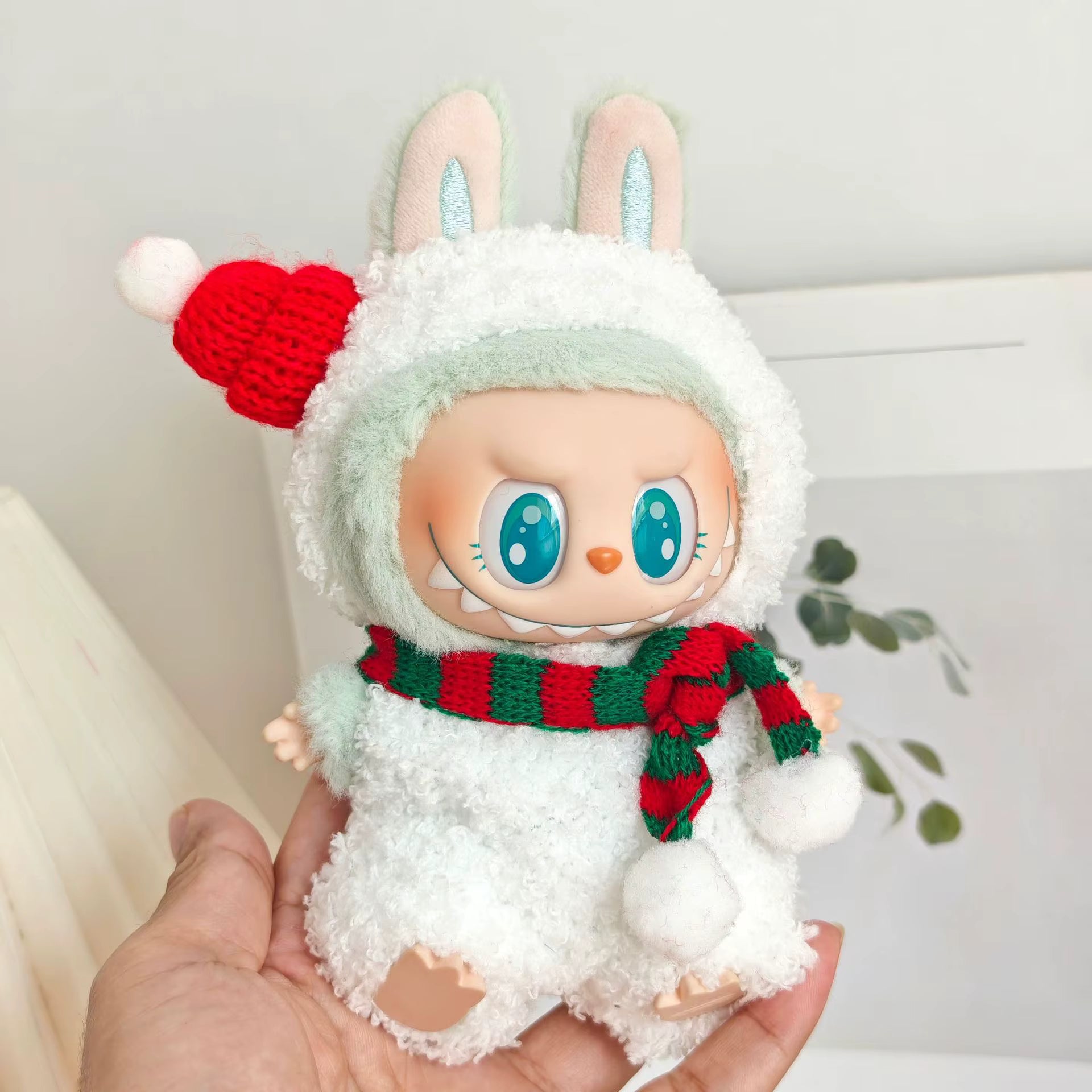 Mini Doll'S Clothes Outfit Accessories For Korea Kpop Exo Labubu Idol V1 V2 Christmas Cookie Man Sweater Hat New Year Clothes - Lunar Squirrel’s Puntique