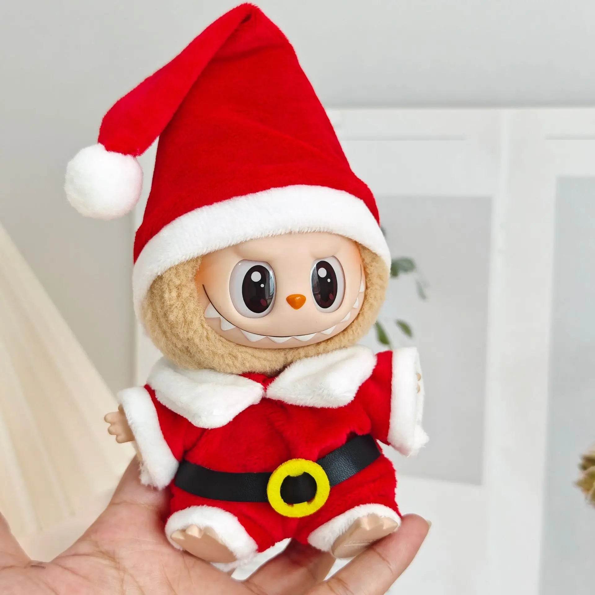 Mini Doll'S Clothes Outfit Accessories For Korea Kpop Exo Labubu Idol V1 V2 Christmas Cookie Man Sweater Hat New Year Clothes - Lunar Squirrel’s Puntique