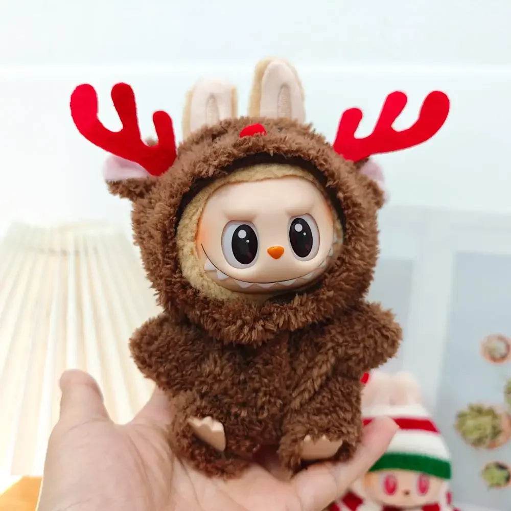 Mini Doll'S Clothes Outfit Accessories For Korea Kpop Exo Labubu Idol V1 V2 Christmas Cookie Man Sweater Hat New Year Clothes - Lunar Squirrel’s Puntique