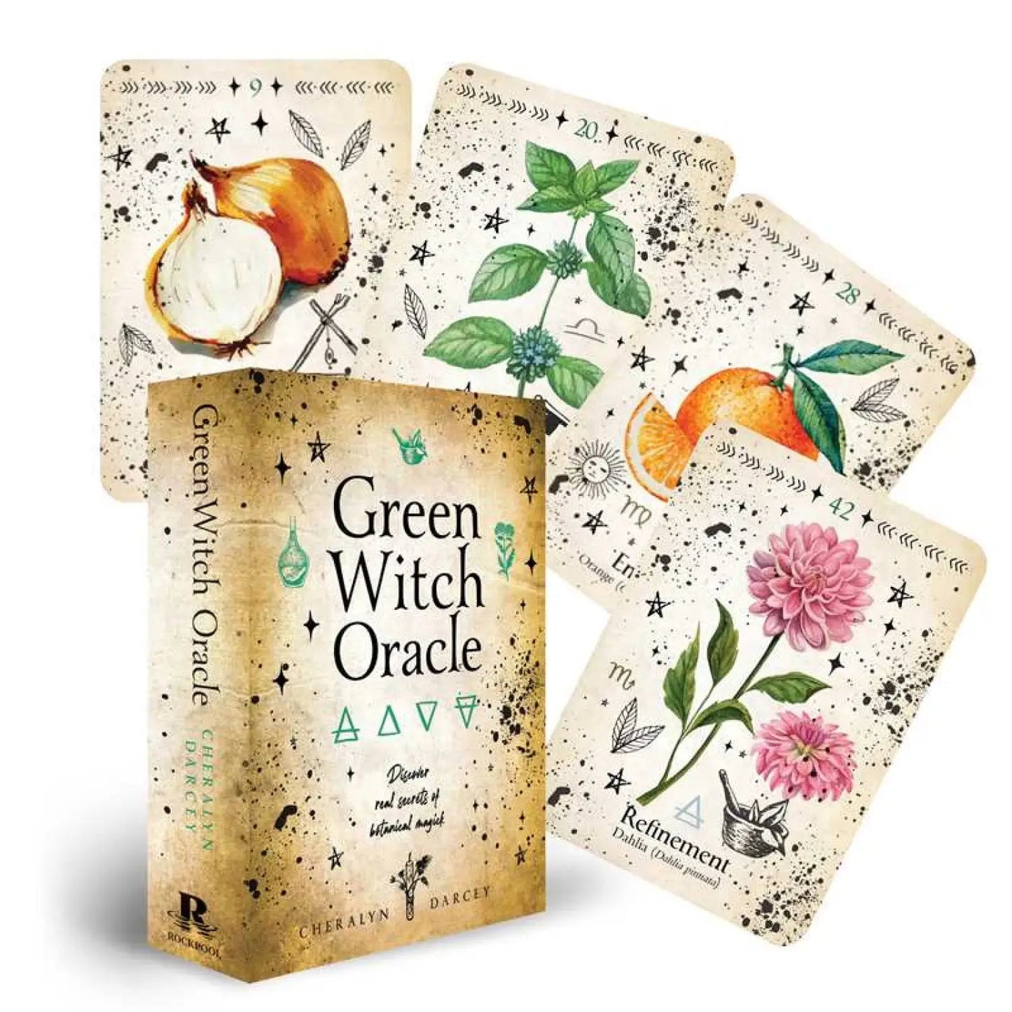 Simon & Schuster - Green Witch Oracle Cards by Cheralyn Darcey - Lunar Squirrel’s Puntique