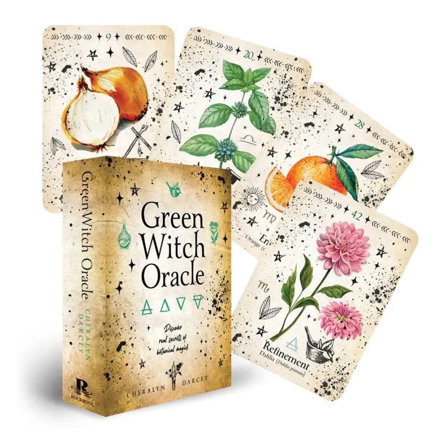 Simon & Schuster - Green Witch Oracle Cards by Cheralyn Darcey - Lunar Squirrel’s Puntique