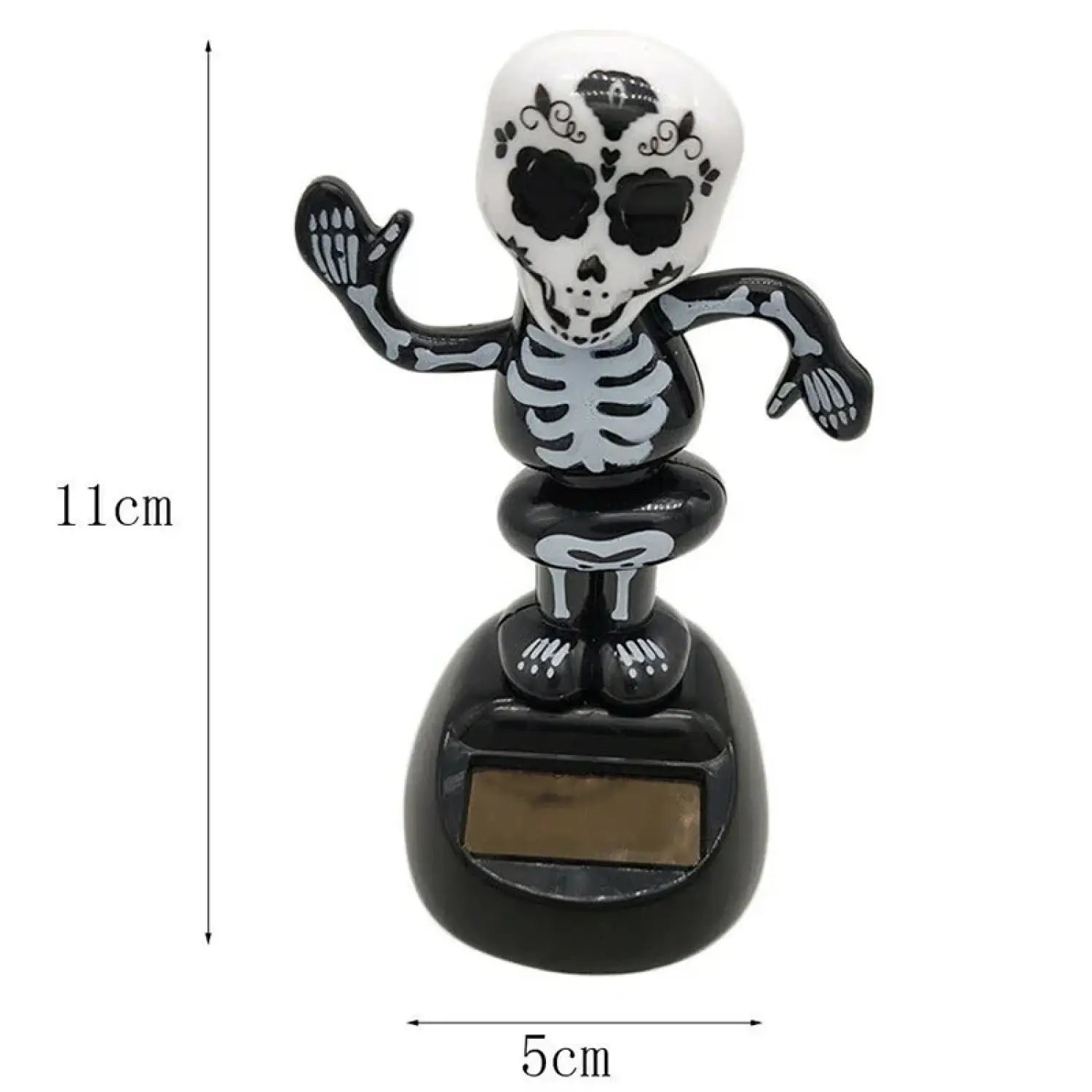 Solar Powered Dancing Halloween Swinging Animated Bobble Dancer Toy Car Decor Boy Girl Handcrafted Gift Birthday Present Party - Lunar Squirrel’s Puntique