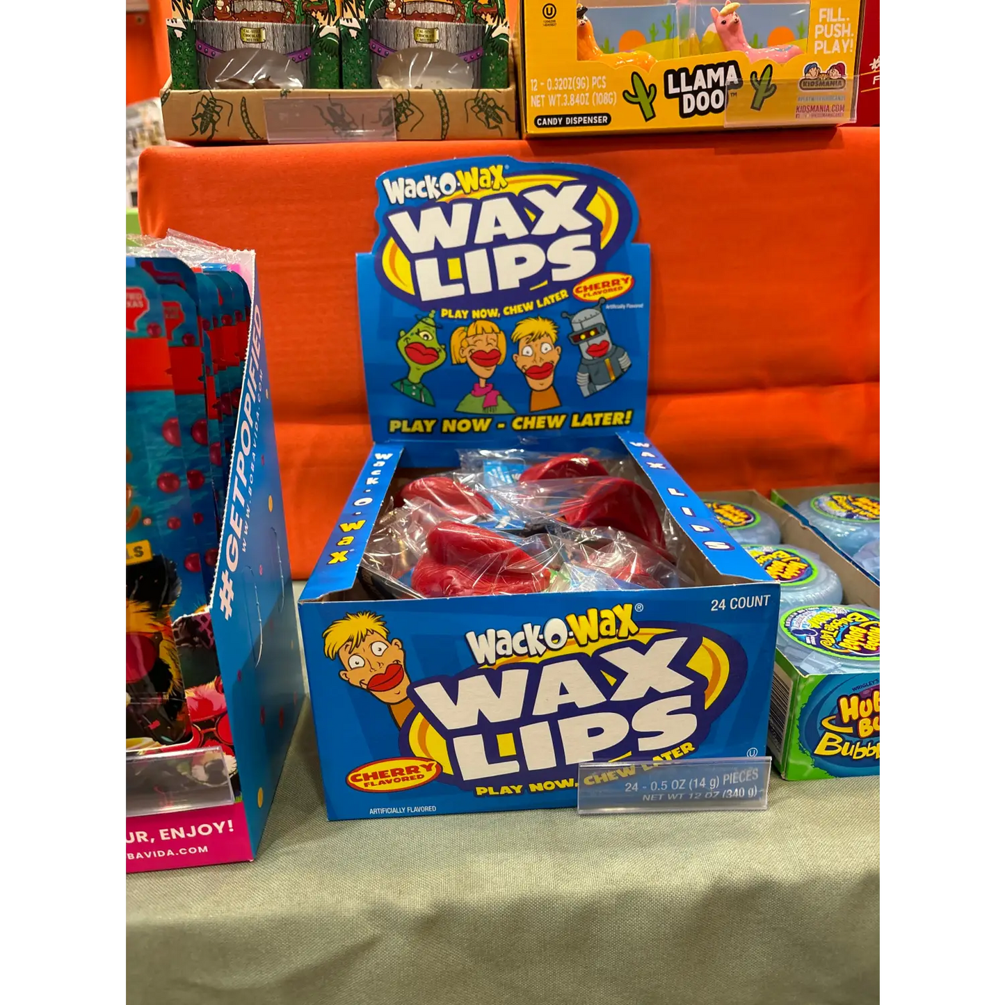 WACK-O-WAX WAX LIPS CHERRY FLAVORED 0.04 OZ - Lunar Squirrel’s Puntique
