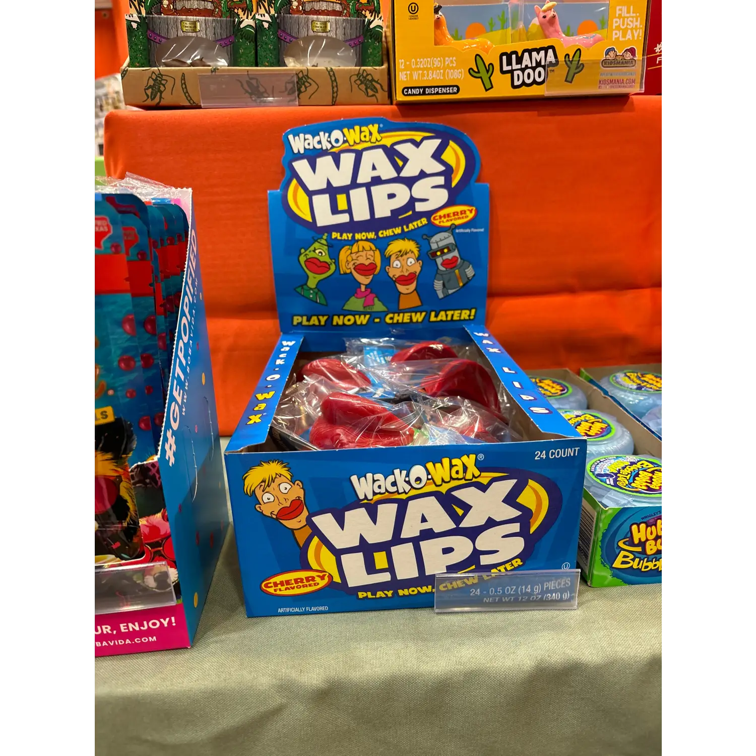 WACK-O-WAX WAX LIPS CHERRY FLAVORED 0.04 OZ - Lunar Squirrel’s Puntique