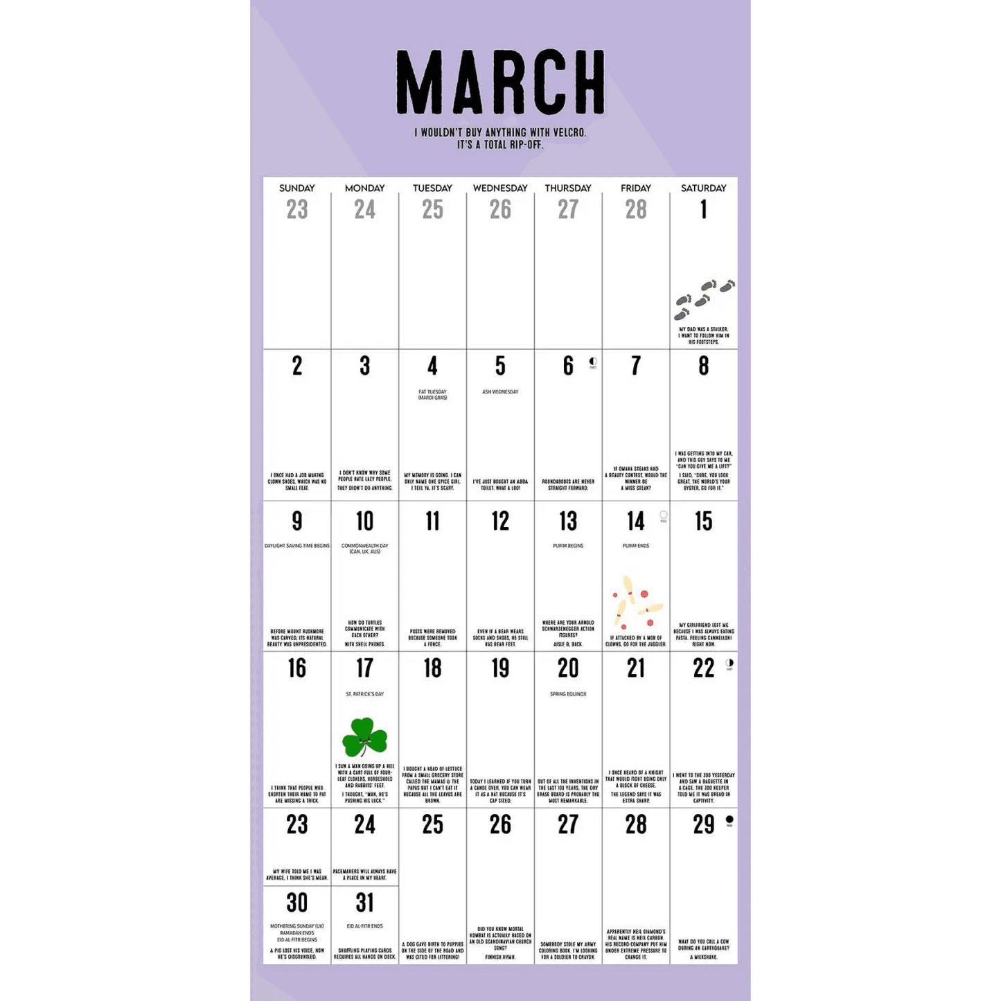 Willow Creek Press & Gifts - Pun Intended 2025 Wall Calendar - Willow Creek Press & Gifts