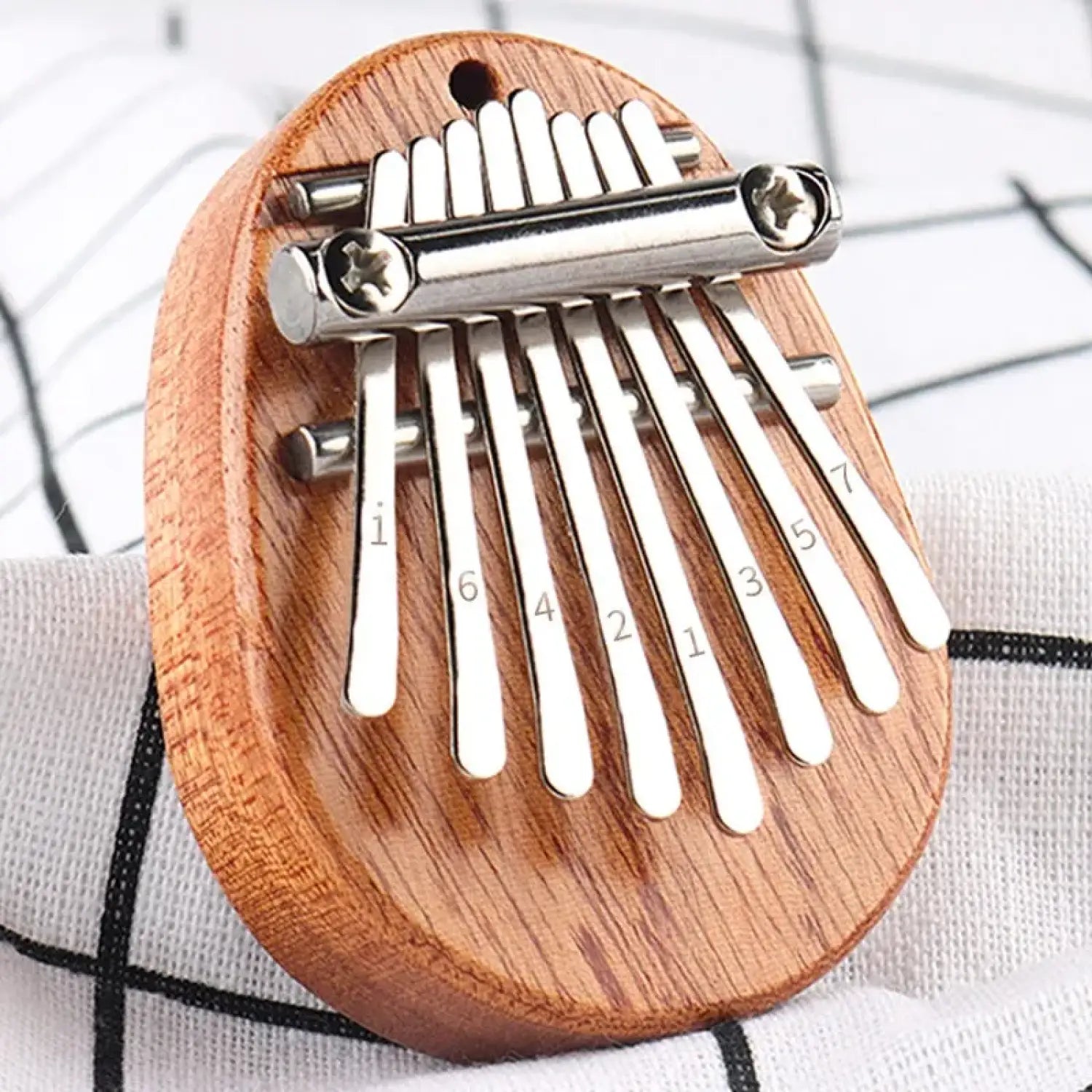 Wood Mini Thumb Piano Musical Toys 8 Tones Portable Beginner Finger Piano Kalimba - Lunar Squirrel’s Puntique