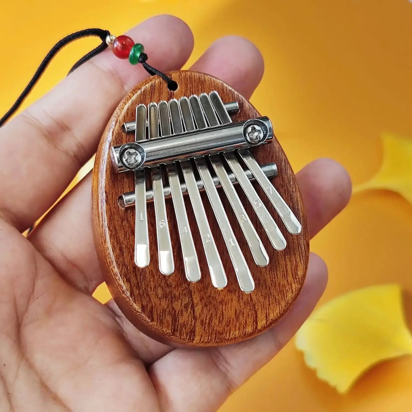 Wood Mini Thumb Piano Musical Toys 8 Tones Portable Beginner Finger Piano Kalimba - Lunar Squirrel’s Puntique
