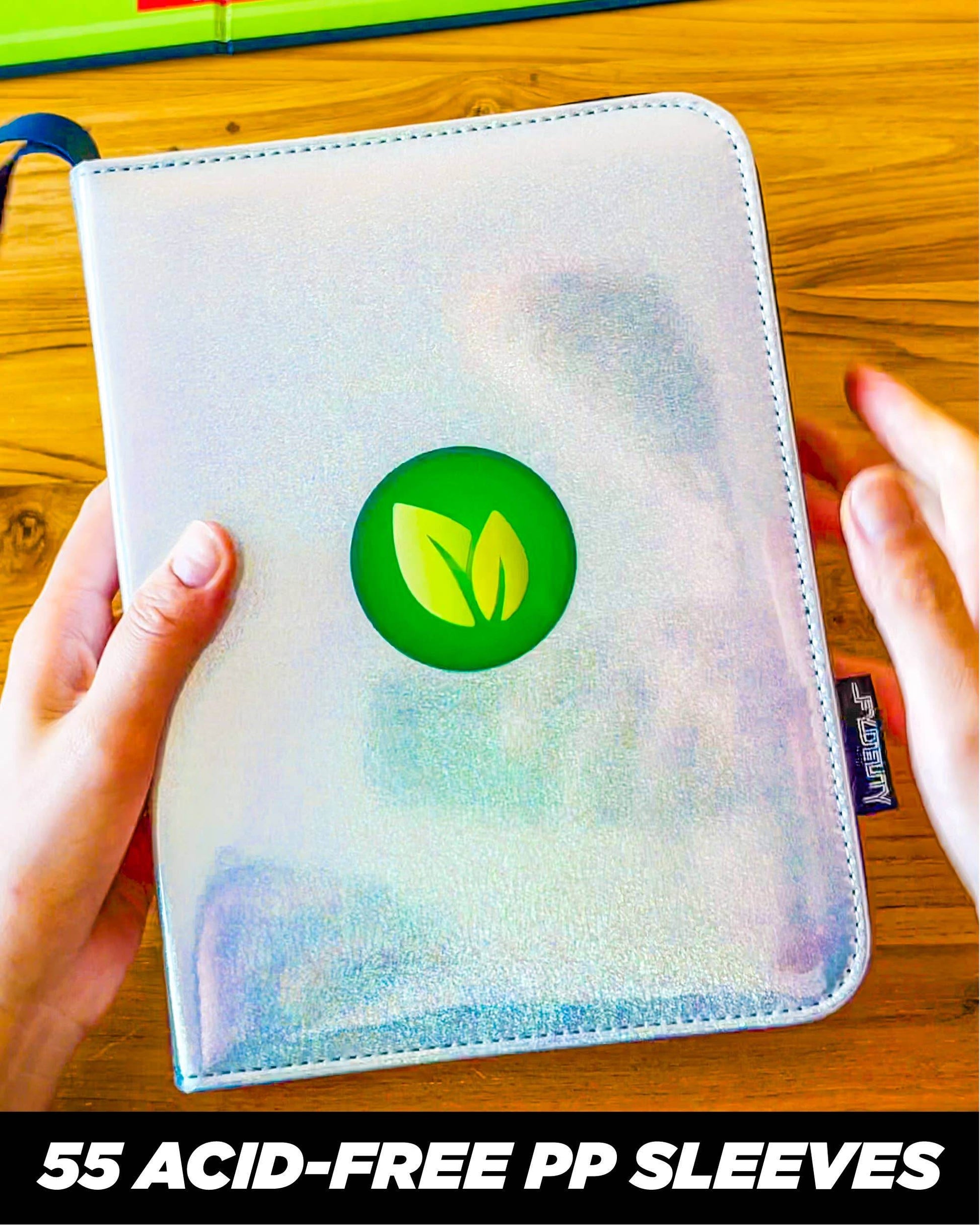 44031: Trading Card Binder | Max (400pcs) | Laser Silver - Fydelity