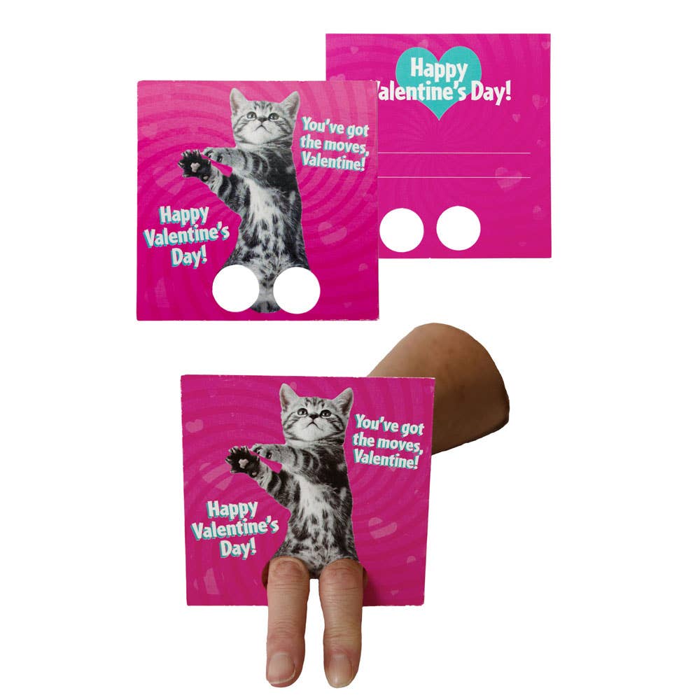 Paper House Productions - Dancing Animals Finger Puppet Valentines