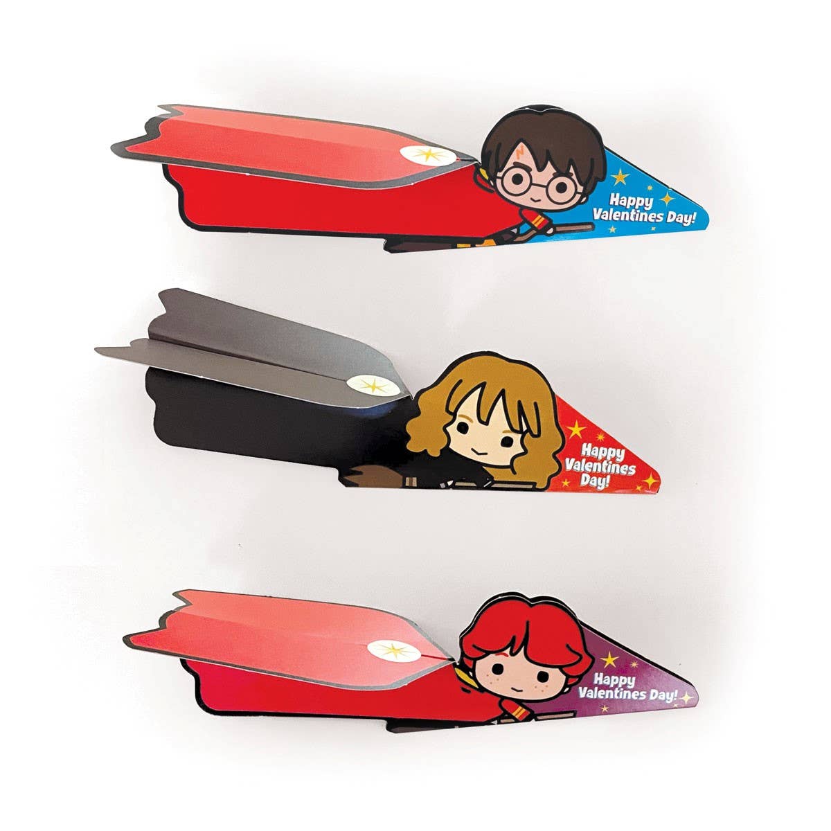 Paper House Productions - Harry Potter Valentine Cards - Harry Potter Flying Broom