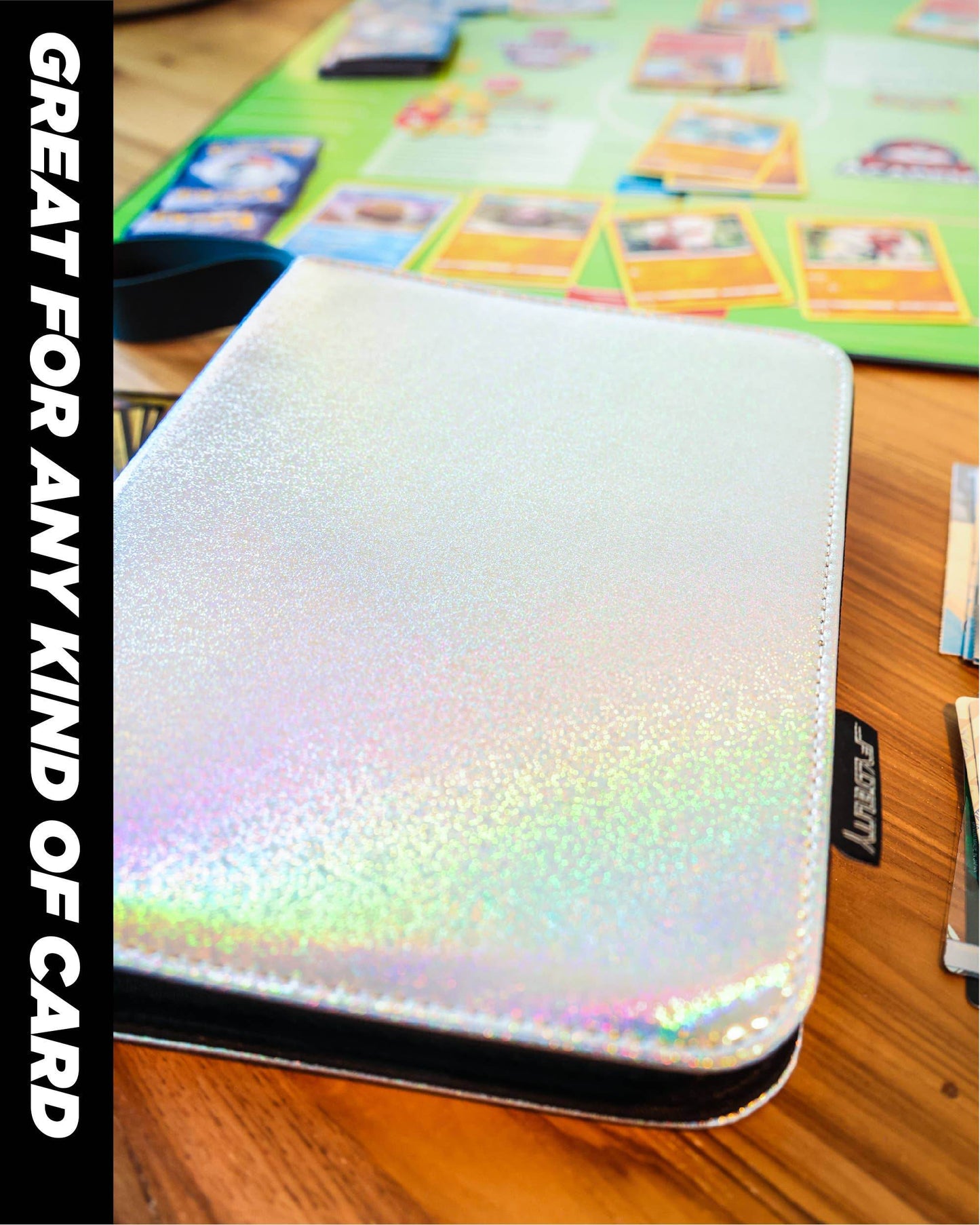 44031: Trading Card Binder | Max (400pcs) | Laser Silver - Fydelity