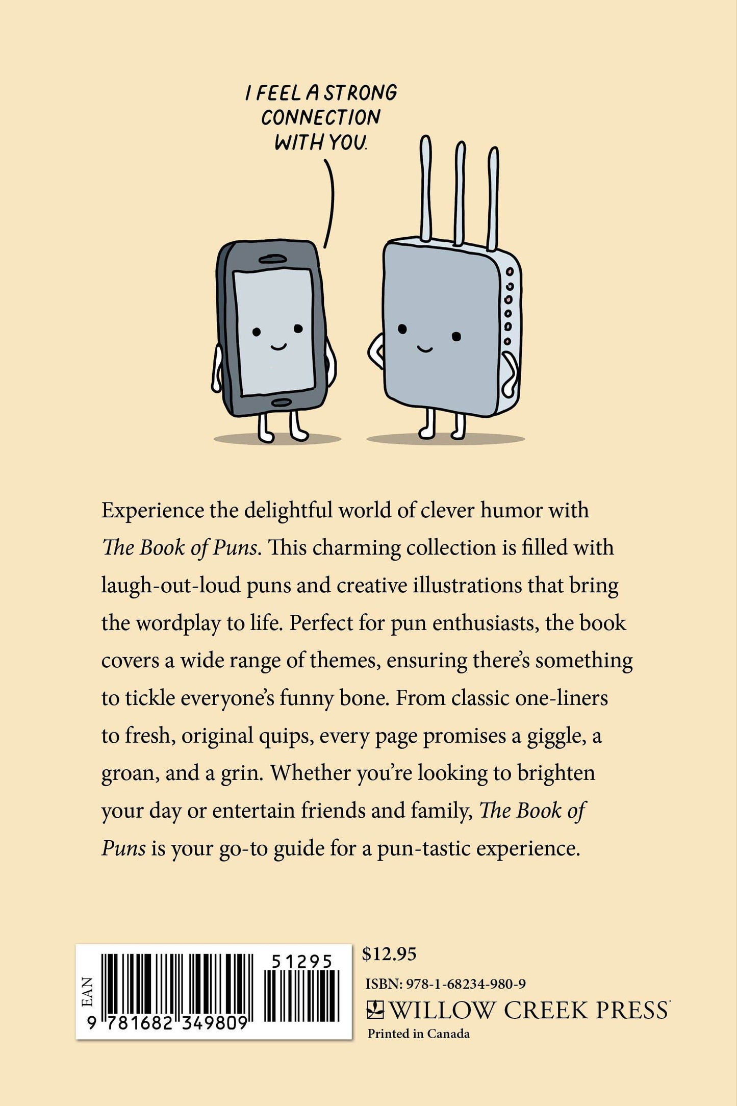 The Book of Puns Softcover 6x9 Book - Willow Creek Press & Gifts