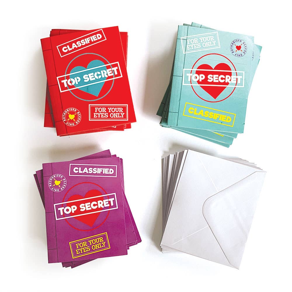 Paper House Productions - Top Secret Decoder Classroom Pack Valentines