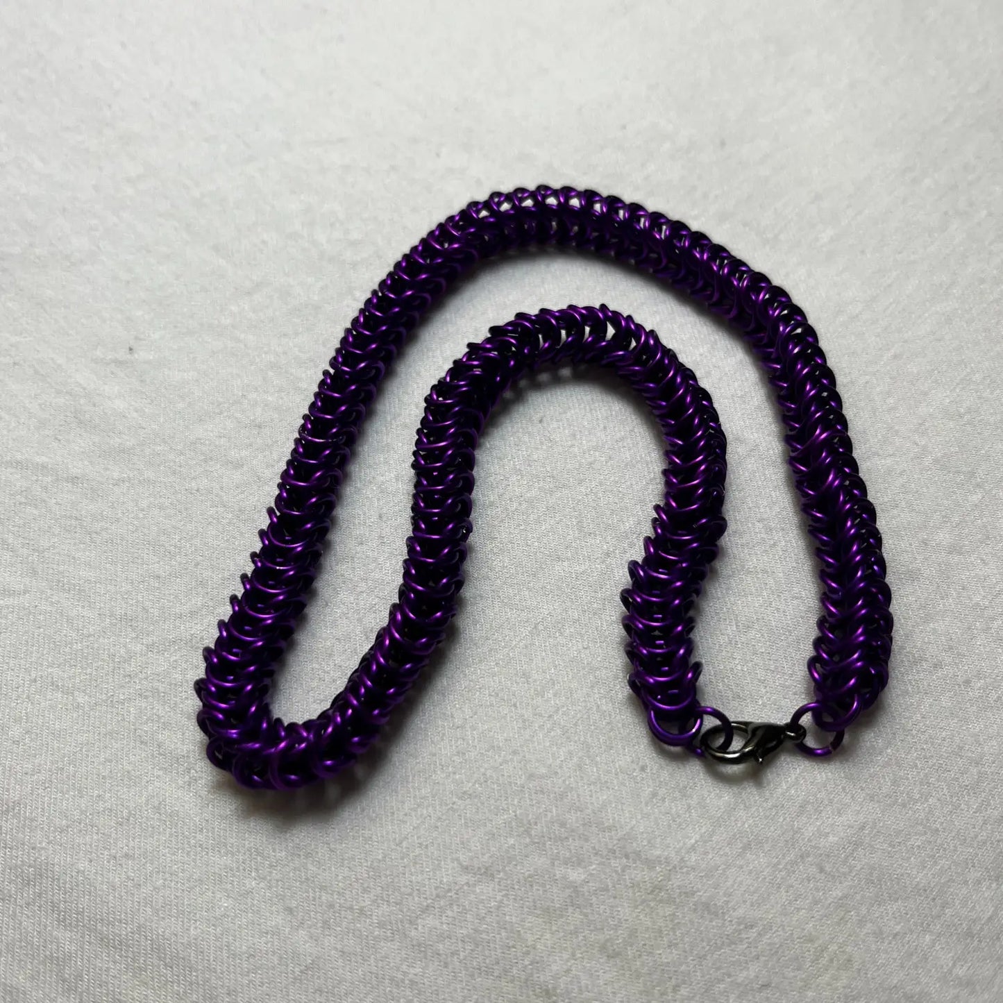 Chainmail Necklace - Purple / Box - Chainmail