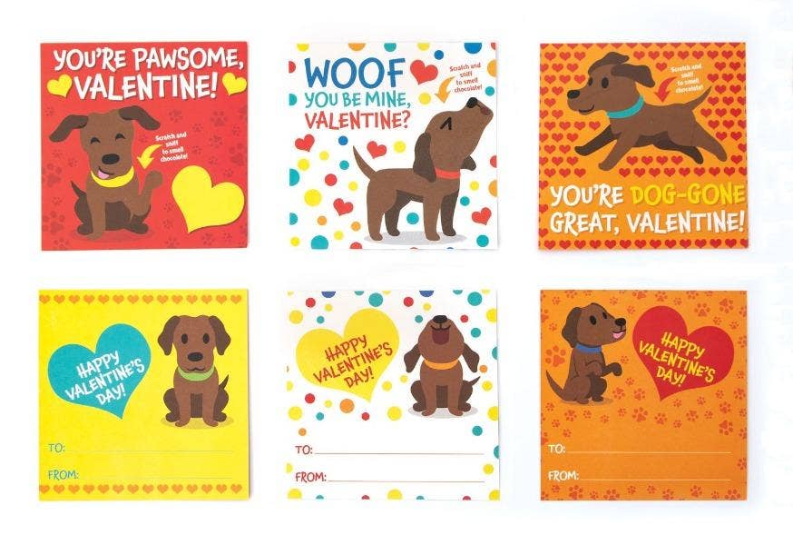 Paper House Productions - Chocolate Lab Scratch & Sniff Valentines