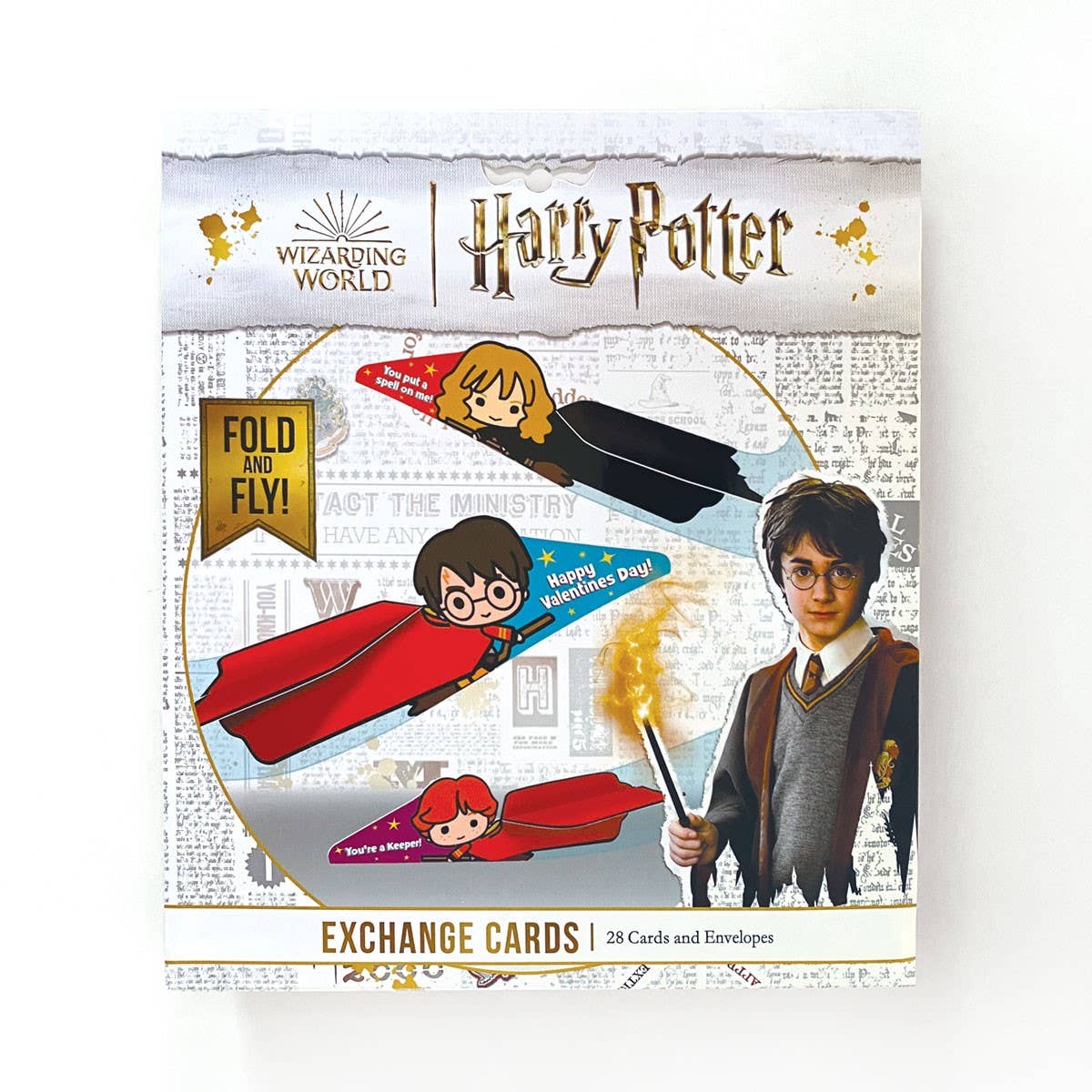 Paper House Productions - Harry Potter Valentine Cards - Harry Potter Flying Broom