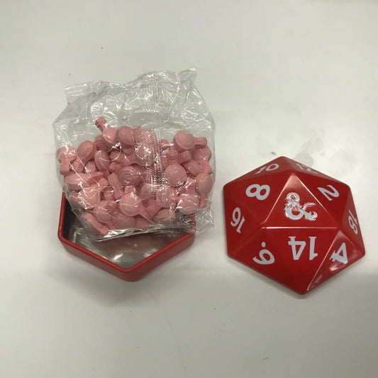 Dungeons & Dragons D20 And Cherry Potion Candy Tin