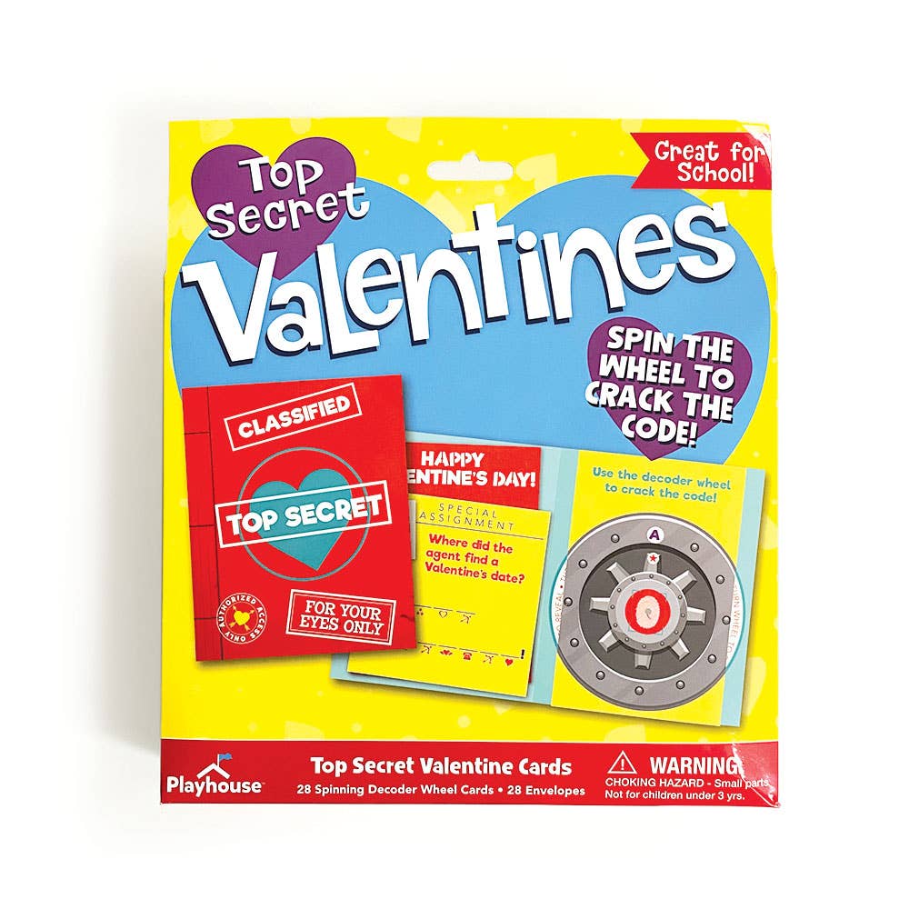 Paper House Productions - Top Secret Decoder Classroom Pack Valentines