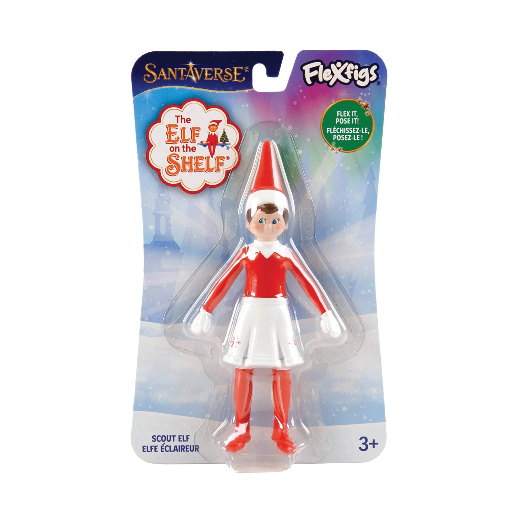 FLEXFIGS ELF ON THE SHELF- ELF SCOUT GIRL- BLUE EYES - NJ Croce Co., Inc.
