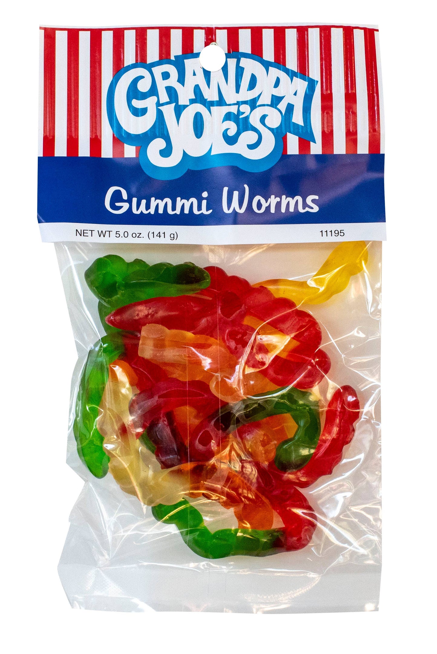 Grandpa Joe's Peg Bags, Gummi Worms, 5oz