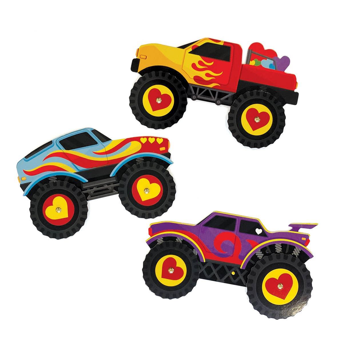 Paper House Productions - Monster Trucks Action Movers Valentines