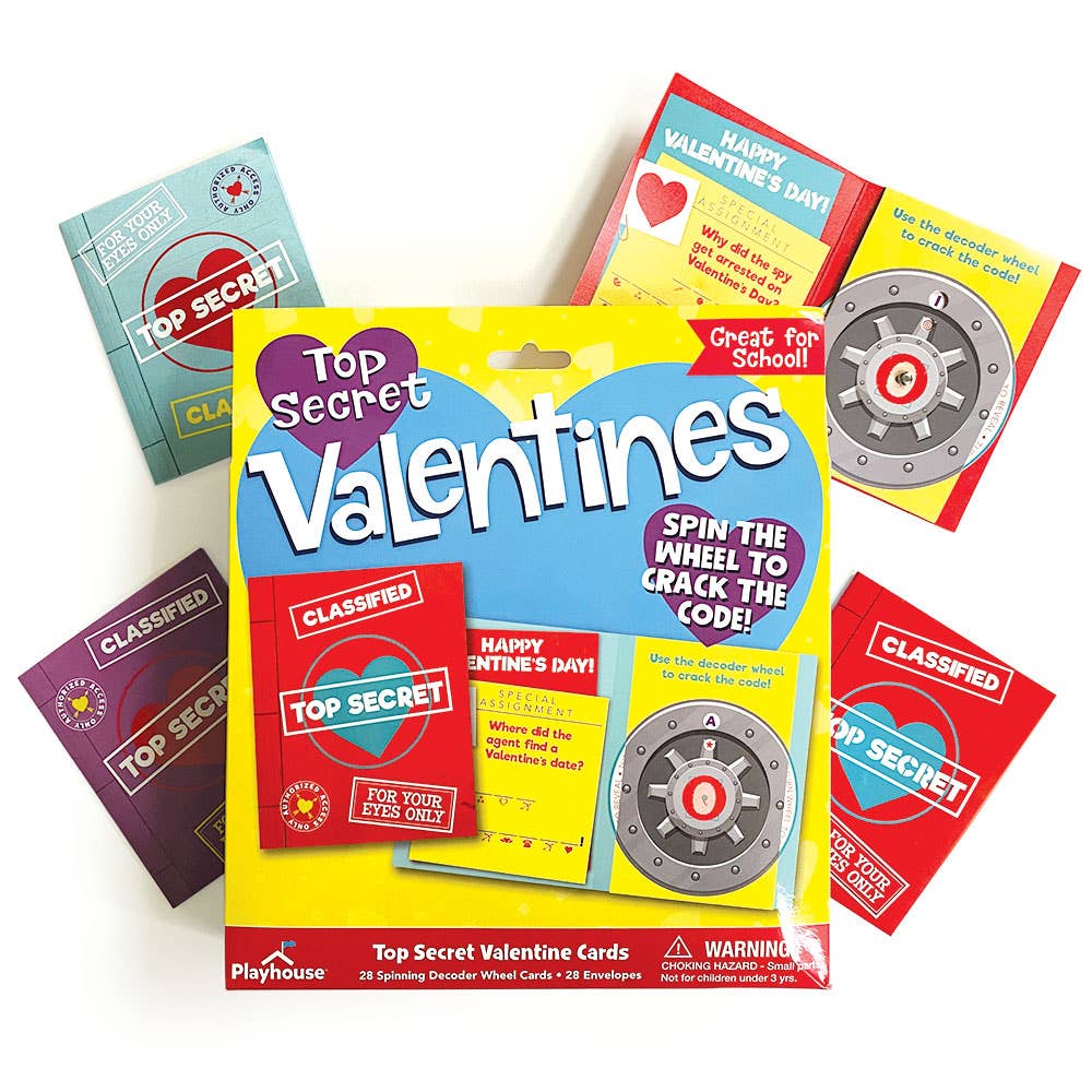 Paper House Productions - Top Secret Decoder Classroom Pack Valentines