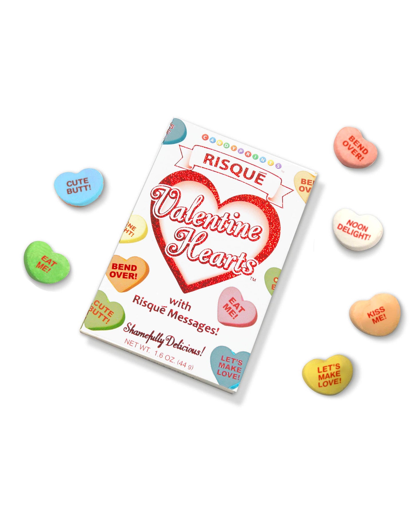 Little Genie Productions - Risqué Valentine's Conversation Candy Hearts- 6 Pack Display