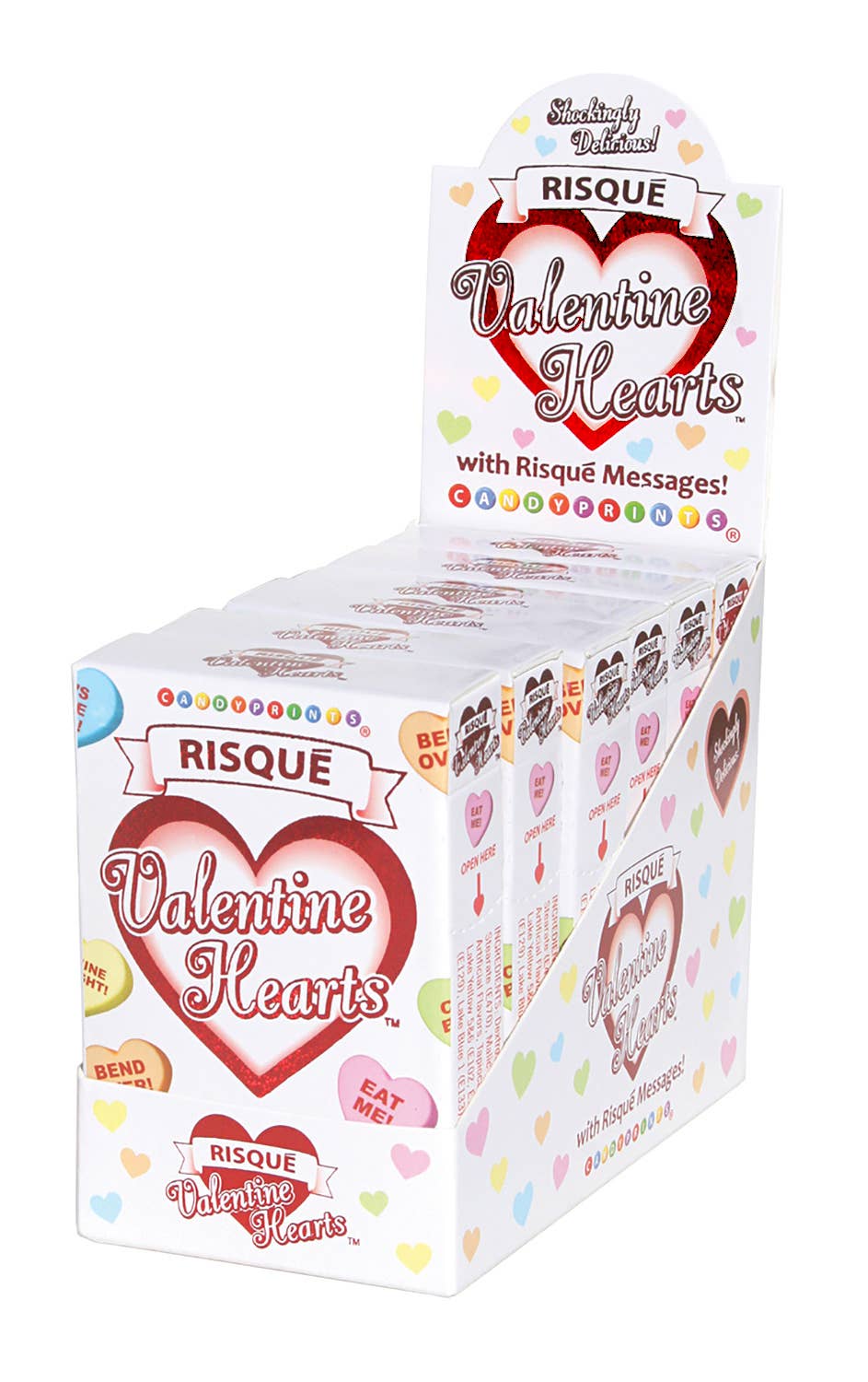 Little Genie Productions - Risqué Valentine's Conversation Candy Hearts- 6 Pack Display