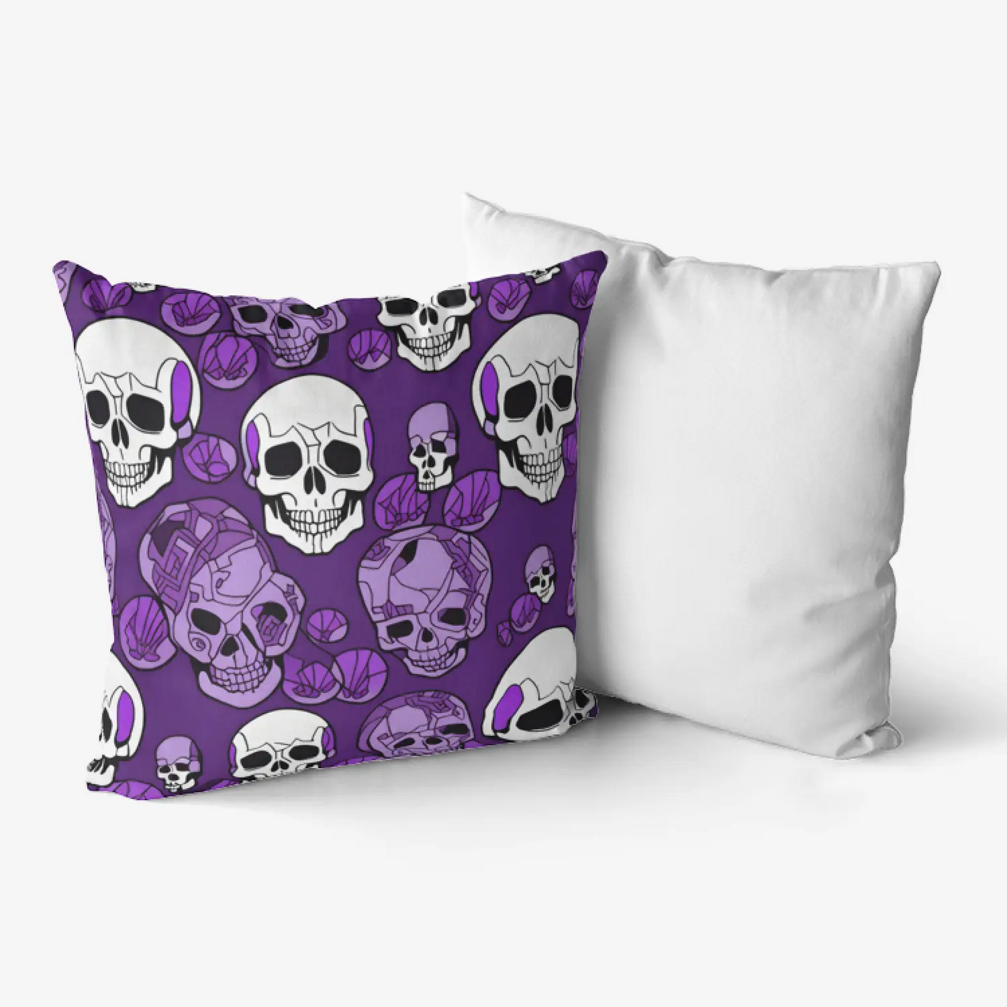 Purple Skull Home Goods Premium Hypoallergenic Throw Pillow